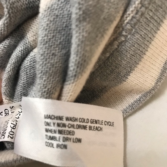 Gap cotton shirt dress w/ grey and white stripes - Picture 6 of 6